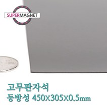슈퍼마그네트 고무판자석, 808_등방성_450X305X0.5T_1개