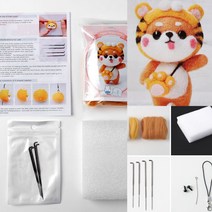 양모펠트 키트(어흥시바견) 손뜨개DIY 봉제인형