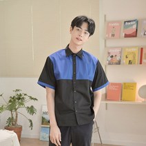 [바보사랑] 지앤제이 컬러 배색 반팔셔츠 (3colors) 티셔츠