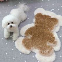 곰돌이 러그 부드러운 인조 양모 방석 (9color)-프리오더