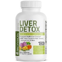 이지몰 Bronson Liver Detox 어드밴스드 디톡스 클렌징 포뮬러는 밀크시슬 민들레 뿌리 강황 아티초크 잎 등을 함유하여 간 건강을 지원합니다. 유전자 변형 성분 없음, 180 카운트(1팩)