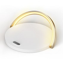 어반위즈 무선충전기 LED 무드등 10W 고속충전, 화이트, 1개