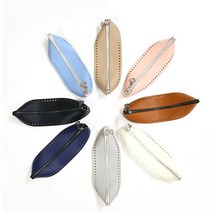 니뜨 인조가죽 스몰 지퍼탑 /뜨개실무료도안증정 니뜨가방부자재 뜨개부자재 지퍼탑 클러치지퍼 지퍼달기 반제품 지퍼 뜨개지퍼, 네이비