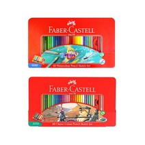 파버카스텔 색연필 틴케이스/수성/유성/60색/미술준비물/신학기, 수성 60색