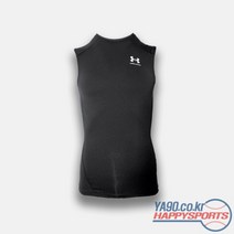 [당일출고][언더아머] 2021 히트기어 아머 베이스레이어 압박 민소매티셔츠 522 (블랙 001)