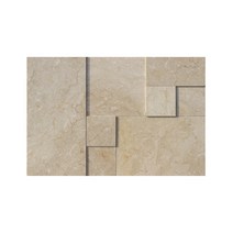 산호석 베이지 사이즈 믹스 디자인 아트월 타일