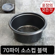 70파이 소스컵 3000개 세트 hg201 hg202 소스용기 e나누미, 70파이 소스컵 3000개 블랙