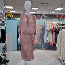 꼼빠니아 DP03 쉬폰잔패턴 세련 원피스 CADU4-WOP030