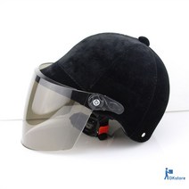 승마헬멧 보호 남자 헬멧 경량 헬맷 모자, 프리사이즈, 2.블랙 스웨이드 여름 헬멧+티글라스