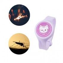 천연 LED 향기 모기 퇴치 팔찌 DD-10877, 단품