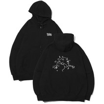 CPGN STUDIO Enjoy CAT 자수 후드 집업 블랙 YE