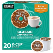 The Original Donut Shop 원스텝 클래식 카푸치노 큐리그 1인용 K컵 포드 20개, Classic Cappuccino_60 Count (P