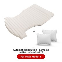 차량용에어매트 뒷자석매트 차박 트렁크 YZ 테슬라 호환 Model Y PVC 20172023 풍선 에어 매트리스 야외 캠핑 특수 스웨이드 패브릭 자동차 여행 침대, 2.for Model Y