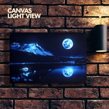 [피엘디자인] LED액자 캔뷰 - 블루문 / 인테리어 조명 캔버스 액자, 직접입력1:블루문