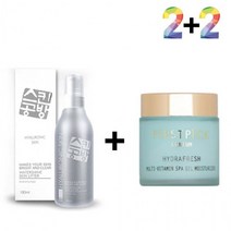 스킨 원액 병풀추출물 기초 히알루론산 악건성, 히알스킨180ml 2개_케어나이트크림 2개