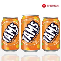 롯데칠성 탐스 제로 오렌지 355ml 24캔 12캔 0kcal 무설탕 옵션, 탐스 제로 파인애플 355ml x 12