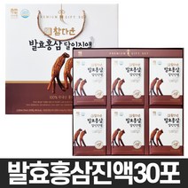 산수원 참다운 발효홍삼 달인진액 70ml x 30포 4세트 명절 선물세트