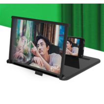 키키공작소 크게보는 스마트폰 확대 스크린, 블랙, 1개
