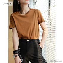 반팔 티셔츠 여 여름 루즈핏 여자상의 T-shirt 7B317