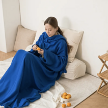 큰 담요 입는 담요 팔 넣는 담요 집순이 캠핑 필수템, 블랙 1개, 블랙 1개
