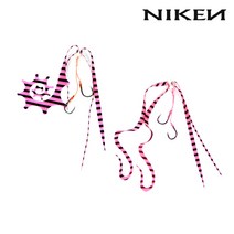 니켄 타이라바 헤드 스커트 2개입 참돔 채비 참돔바늘, 08(핑크)