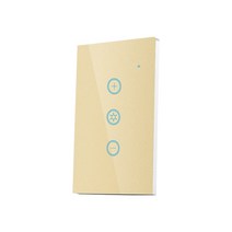누워서불끄기 ANDELIWifi 조명 조광기 스위치 SmartLife/Tuya 앱 원격 제어 스마트 벽 터치 센서 Alexa 및, 08 gold