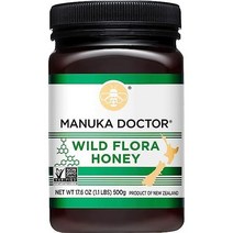 MANUKA DOCTOR 뉴질랜드 야생 마누카 꿀, Wild Flora, 17.6 Ounce