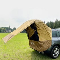 카라반어닝텐트 스크린하우스 어닝텐트 텐트트레일러 메쉬쉘터 모기장쉘터 suv car trunk tent rear tent auto-driving tour 바베큐 캠핑 car, 투 레이어 카키