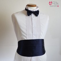 산디노 네이비 커머번드+나비넥타이 세트상품
