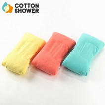 코튼샤워 어린이용 짱구 경추 베개- 베개 커버 증정, 옐로우 (모달커버 사은품)