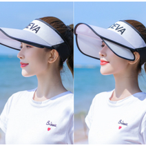 카세바 날개썬캡 자외선차단 골프모자 등산 낚시 썬바이저 선캡 (3색상), 화이트