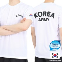 후아미 쿨론 ROKA 흰색 반팔티 로카티 군인티셔츠 군용티셔츠 반팔 티셔츠