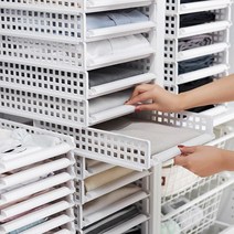 스태킹 슬라이딩 옷정리 트레이, 대형