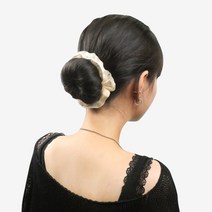 3초 똥머리 밴드 스틱 올림 당고 머리 끈 여성 헤어핀 승무원 가채, 10호 라이트 브라운