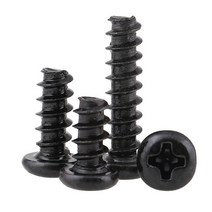 M1 5 블랙 500개 팬 헤드 마이크로 나사 필립스 십자 크로스 셀프 태핑 볼트, M1.5 (500개), 3mm