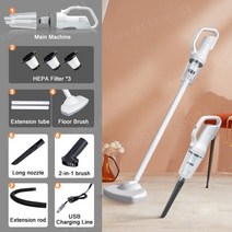 12000pa 흡입 진공 청소기 무선 usb 충전식 핸드 헬드 진공 청소기 바닥 걸레 집진기 aspirator for home car, 협력사, 3 필터