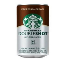 동서 스타벅스 더블샷 에스프레소＆크림 커피 200ml 36개