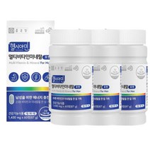 종근당 중년남성 멀티비타민 올인원영양제 60정 x 3개 6개월분 20대 30대 40대 50대 중년 남성전용 종합 멀티 비타민 영양제
