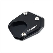 오토바이 부품 혼다 용 CBR500R CB 2013-2022 오토바이 CNC 킥 스탠드 풋 사이드 확장 패드 서포트 플레이, 12 CB500F Black