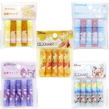 (일본) 곰돌이푸 칩&데일 마이멜로디 쿠로미 시나모롤 폼폼푸린 연필캡 5개세트 (5type)