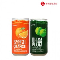 BUyuS175ml 과채 미니캔 과즙 각15개(총30개) 롯데 X 소캔 오렌지&매실 음료 착즙 음료도매 업소용굿딜 브이숍, 1세트, 175ml