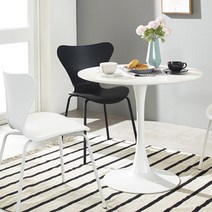 미니멀 심플 원형 사각 라운드 화이트 식탁 테이블 (2인용/4인용/6인용), 02. 피오레 600 (FW 화이트)