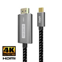 스마트폰 TV 미러링 C타입 HDMI케이블 3M 롱케이블 4K지원, 1개, 블랙그레이