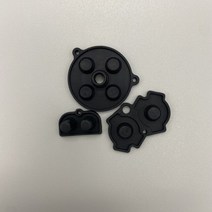 고품질 색상 게임 액세서리 고무 패드 버튼 실리콘 게임보이 어드밴스 gba용, 한개옵션1, 07 Black