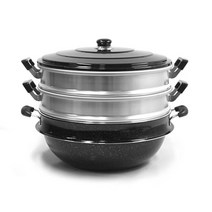 킹스타 3단 찜솥 가마솥 다기능솥 (28~48cm), 36cm