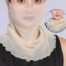 봄 여름 시폰 목 칼라 스카프 여성 머리 얇은 자외선 차단제 다양한 작은 실크 방지 마스크 다기능 스카프 목도리