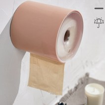 와락스토어협력사 화장실휴지걸이 방수 밀폐 두루마리휴지케이스 부착식, 그린