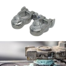 전도율UP 아연 배터리터미널 양극 음극 2PCS
