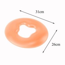 마사지 침대 미용 전동 베드 접이식 속눈썹 u 베개 쿠션 패드 스퀘어 베개 스파 테이블, 스타일4 오렌지