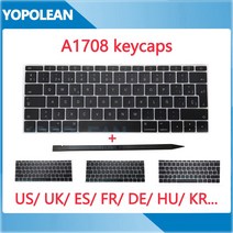 숫자왼쪽키보드 왼손잡이 마우스 키보드 숫자패드 새로운 키 키 캡 키 캡 Macbook Pro Retina 13 A1708 미국 영국 프랑스어 스페인 키보드 2016 년 말 2017, [1] US